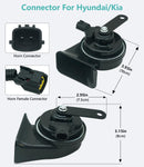 High-Low Dual Tone Waterproof 12V Car Horn Kit for Hyundai/Kia
