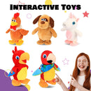 Interactive Walking Plush Toy Parrot that Mimics Your Voice