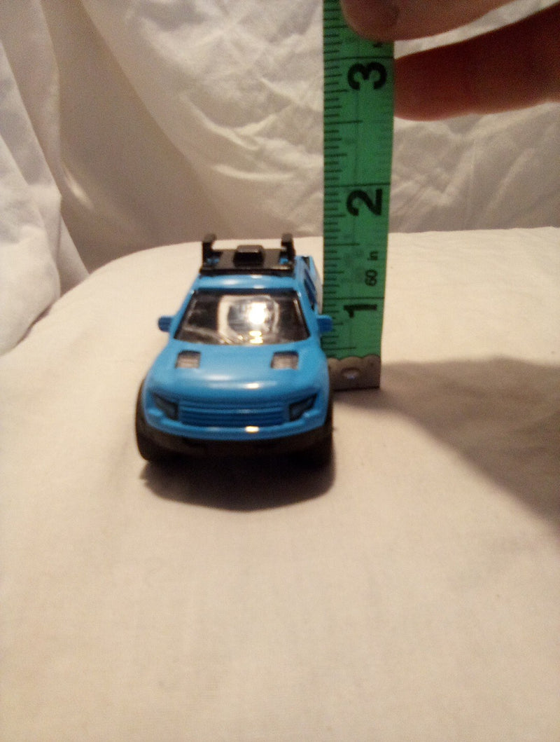 Small Metal Racing Truck Toy with Free Moving Parts 4x1.5x1.5 Inches Made in China