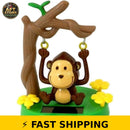 Tustao Adorable Solar-Powered Dancing Monkey Figure for Dashboard Decor