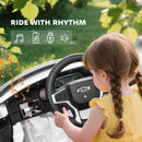 12V Chevrolet Tahoe Licensed Kids Ride-On Car with Dual Motors and Remote Control - White