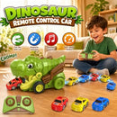Dinosaur Remote Control Cars for Kids Ages 3-5, 12 Fun Features in One Toy