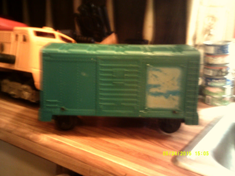 1960s Electric Ride-On Mighty Casey Train Car with Box 14-Inch Length 6-Inch Width