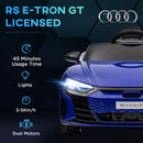 12V Audi RS e-tron GT Children’s Electric Ride-On Car with Remote Control - Dark Blue