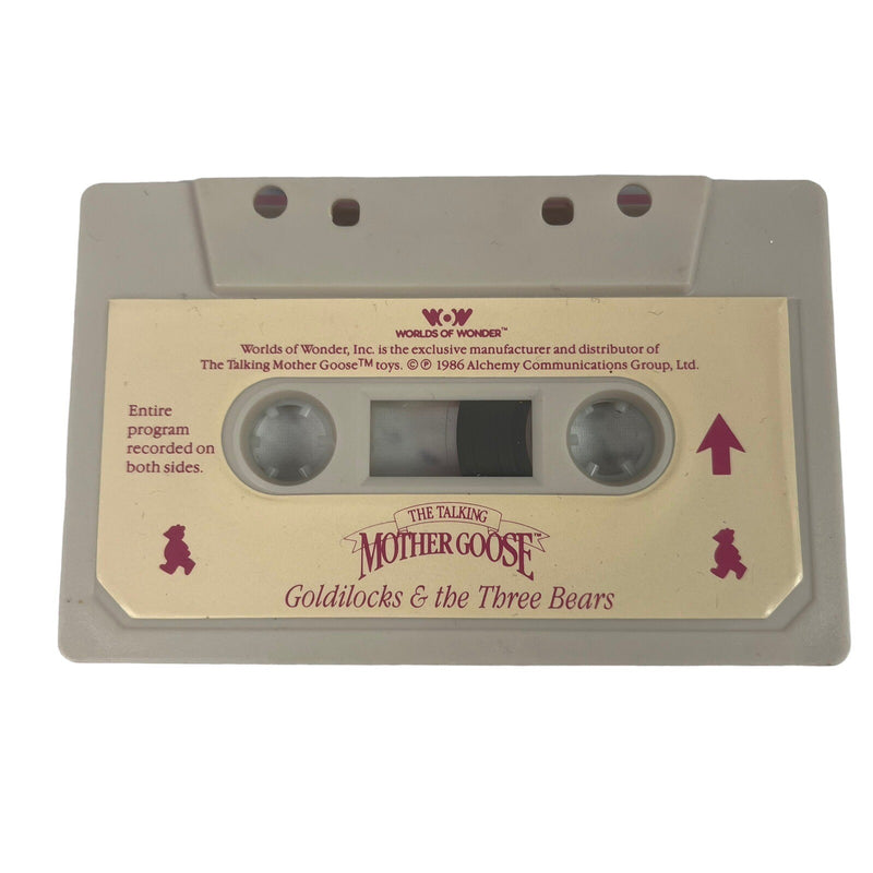 Talking Mother Goose Cassette Tape Featuring Goldilocks and the Three Bears Stories