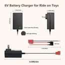 6V Battery Charger for Children's Electric Vehicle, Works with MINNIE MOUSE and BMX