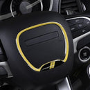 B-Style Yellow Steering Wheel Control Frame Trim for Car Interior