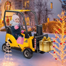12V Electric Forklift Ride-On Toy for Kids with Tent