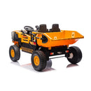 12V Electric Dump Truck Toy Car for Kids with Working Dump Bed and 2-Seater Design