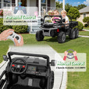 24V 2-Seater Kids Off-Road Dump Truck Ride-On Toy with Parental Remote Control