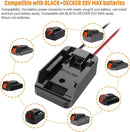 20V Battery Performance Adapter for Power Wheels with Safety Switch and Fuse