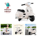 Vespa-Inspired 6V Electric Ride-On Motorcycle for Kids