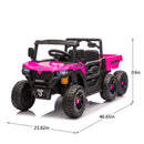 6-Wheel Electric Dump Truck Off-road Vehicle with Remote Control for Kids Ages 3-5