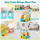 Battery-Powered Electric Ride-On Train Set with 16 Track Pieces for Kids