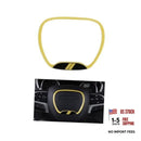 B-Style Yellow Steering Wheel Control Frame Trim for Car Interior