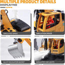 16 Channel RC Excavator Toys for Boys - Remote Control Construction Excavator