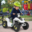 6V Electric 4-Wheel Ride-On ATV for Toddlers - White
