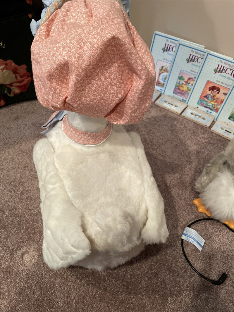 Worlds of Wonder Talking Mother Goose and Hector Set with 14 Cassettes, Books, and Clothing