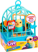 Whimsical Chatty Bird Toy in Cage - Voice Mimicking Fun for Imaginative Kids 5-7