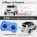 Mercedes-Benz G63 12V Ride-On Car for Kids with Remote Control and Music - White