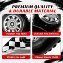 Giant Racing Tire Foil Balloons - 2Pcs, 3.5Ft Self-Standing