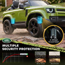 Licensed Green Land Rover 12V Ride-On Car with Suspension and Remote Control