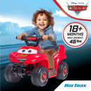 Disney Cars Quad Ride-On Toy for Toddlers Ages 1.5-3 Years, 6 Volt Battery Powered