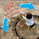 Children's 360° Rotating Sand Digger Ride-On Excavator for Beach and Sandbox Adventures