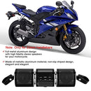 Motorcycle Bluetooth Speakers with USB and TF Card Slot, 12V Waterproof Music Player - Black
