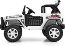 Chic White 2-Person Electric Truck with Remote and Music for Children