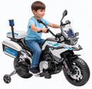 12V Battery-Powered Ride-On Motorcycle for Kids with Training Wheels and 3 Speed Options
