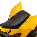CAT 6V Yellow Toddler Electric ATV Quad with Foot Pedal Control