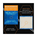 Road Reflectors Pack of 10 | 4 by 4 inch Street Pavement & Asphalt Stud Marke...