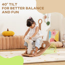 Multi-Function Rocking Horse for Toddlers Ages 2 to 5 with Balance Board and Push Option