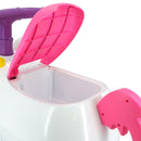 Kiddieland Unicorn Ride-On with Lights & Sounds - White-Pink-Rainbow