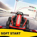 Red 24V Kids Electric Drift Go Kart with Dual Motors, Speeds up to 8.1 MPH