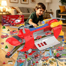 Firefighter Adventure Set: 6-in-1 Airplane and 7 Fire Truck Vehicles for Kids Ages 3-5