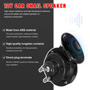 Dual Black 12V Waterproof Train Horn Kit - 2 Pieces with High Volume