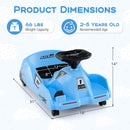 12V Electric Go Kart Ride-On Toy Car with Cleaning Fun & Remote Control - Blue
