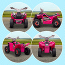 6V Pink Ride-On Car for Toddlers with Forward and Reverse Functionality and Durable Wheels