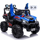 RJOVOLTER 12V Kids UTV Ride-On Vehicle with Remote Control and Swing Feature