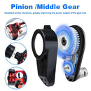12V High-Speed RS550 Gearbox Motor Set for Powered Wheels - 2 Pieces