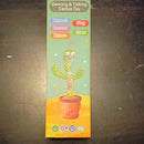 Interactive Singing Cactus Toy with Glow and Recording Features