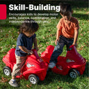 Coaster-Compatible Foot-to-Floor Ride-On Car for Toddlers Ages 2 and Up