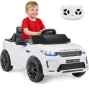 Land Rover Electric Ride-On Car for Kids - 12V Battery - White