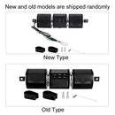 Motorcycle Bluetooth Speakers with USB and TF Card Slot, 12V Waterproof Music Player - Black