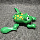Froggy The Frog: Vibrant Green Bath Buddy Also Scoots On Floor Pool Toy Works!