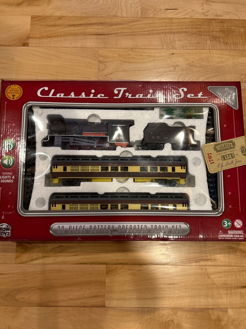 20-Piece Classic Train Set with Over 14 Feet of Track