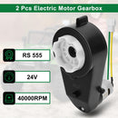 JUZUXI 24V Motor Gearbox Set for Children's Ride-On Vehicles, 2 Pack