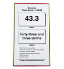 Decimal Mastery Flash Card Set, 105 Double-Sided Cards for Grades 3 and Up